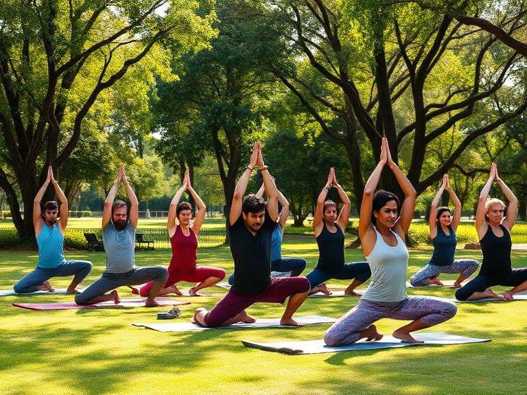 Outdoor Yoga in chennai